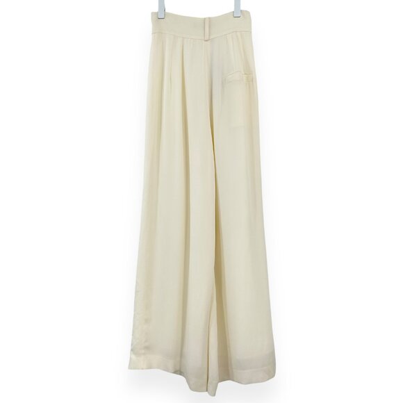 NWT Mother Of Pearl SS20 Ivory Cream "Iona" Wide Leg Belted Pants sz N/A - Picture 3 of 10